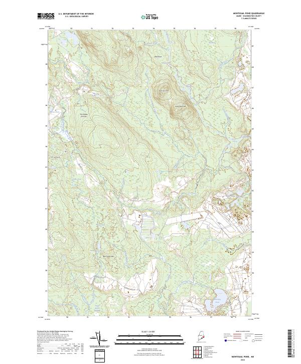 Montegail Pond 2024 topographic map thumbnail