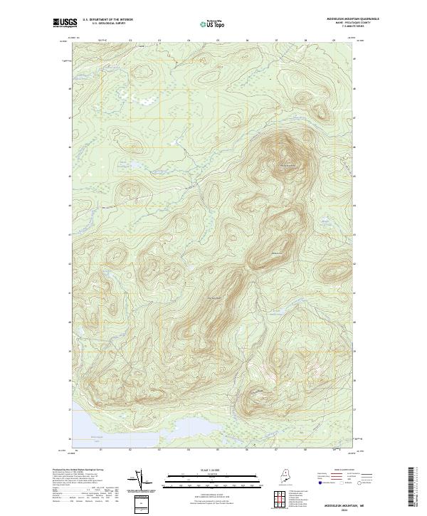 Mooseleuk Mountain 2024 topographic map thumbnail