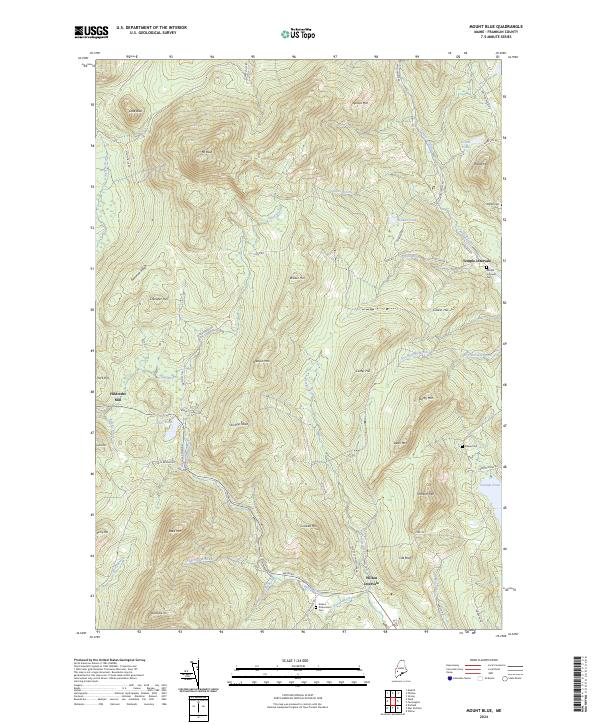 Mount Blue topographic map thumbnail