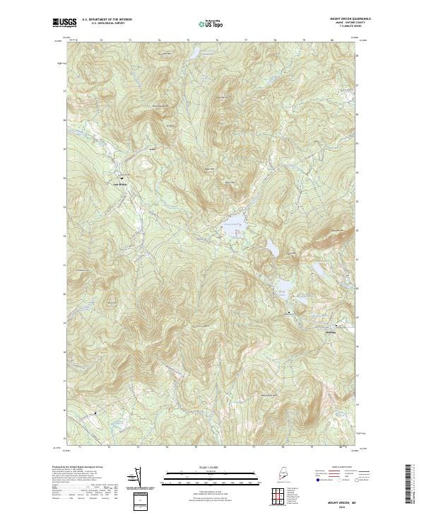 Mount Zircon topographic map thumbnail