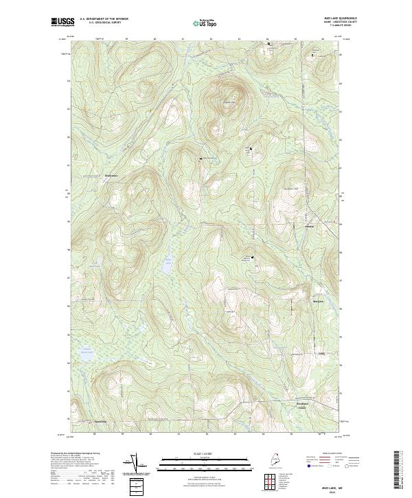 Mud Lake 2024 topographic map thumbnail
