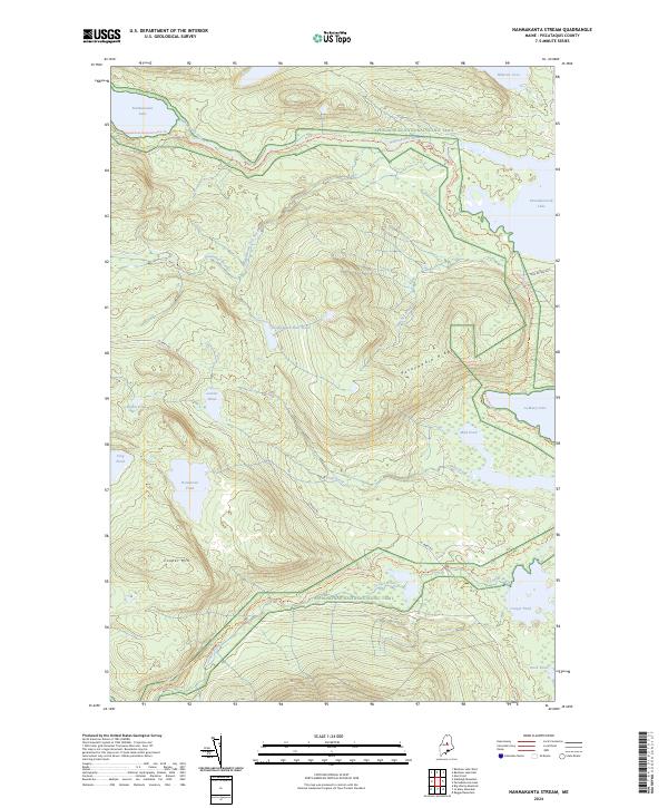 Nahmakanta Stream 2024 topographic map thumbnail