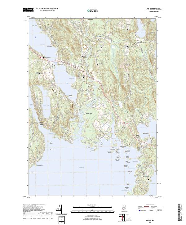 Naples topographic map thumbnail