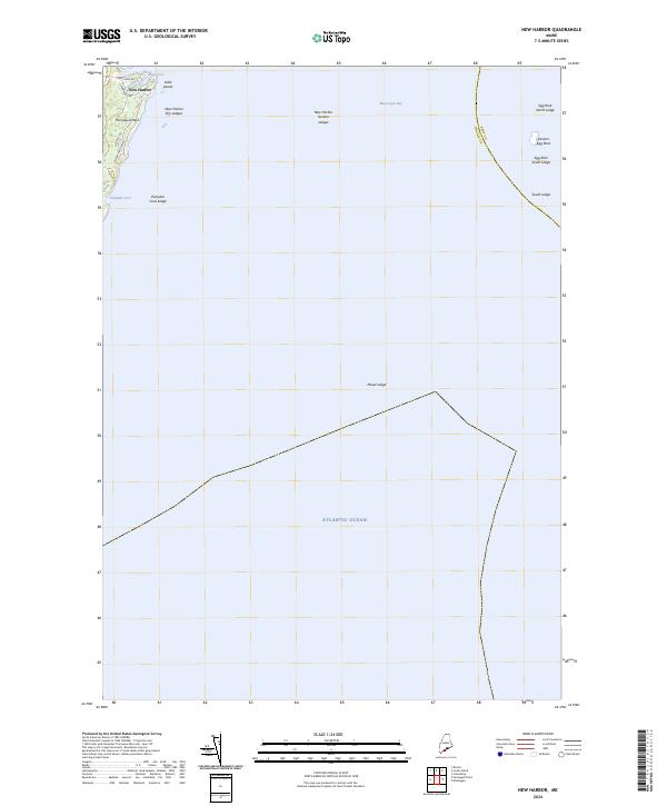 New Harbor topographic map thumbnail