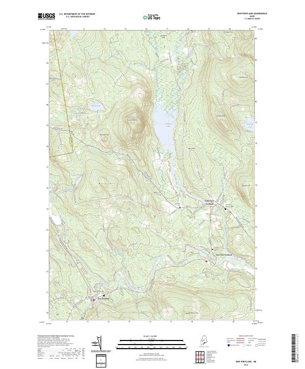 New Portland topographic map thumbnail