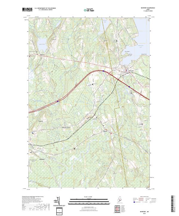 Newport topographic map thumbnail