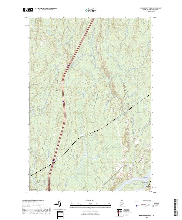 Nine Meadow Ridge topographic map thumbnail