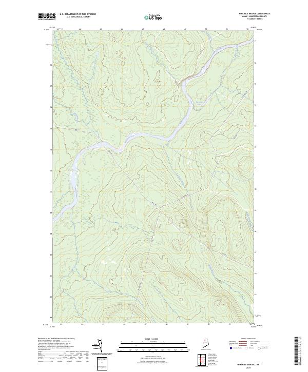 Ninemile Bridge topographic map thumbnail