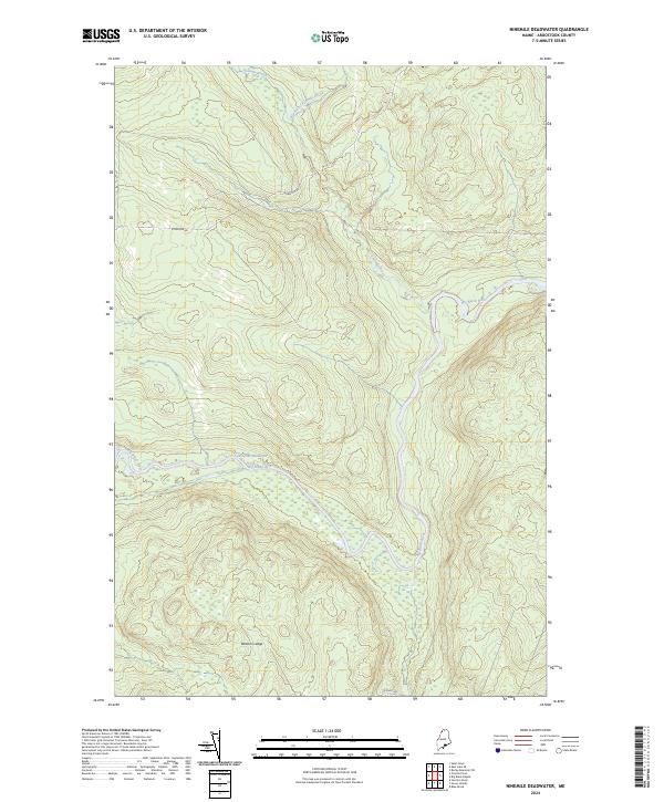 Ninemile Deadwater topographic map thumbnail