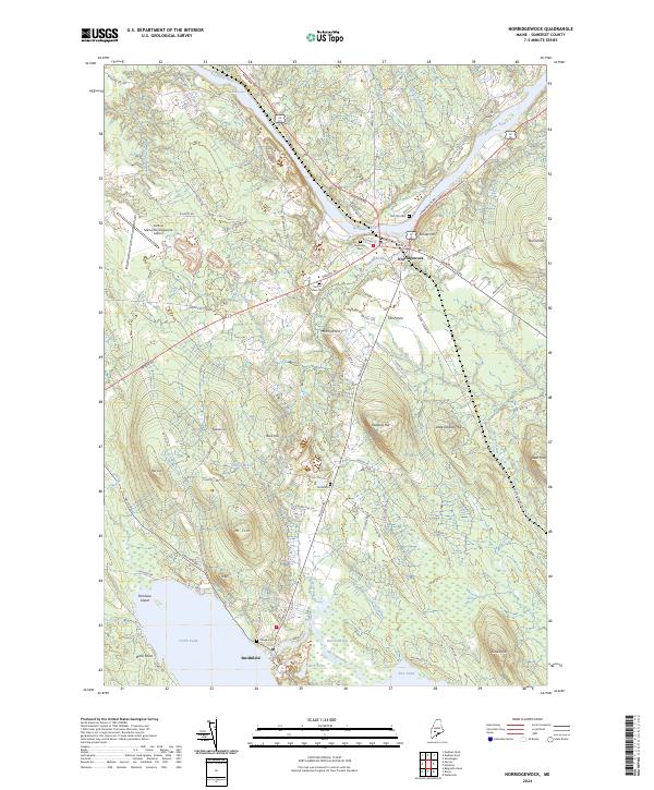Norridgewock topographic map thumbnail