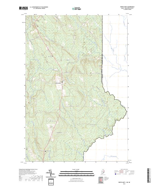 North Amity topographic map thumbnail