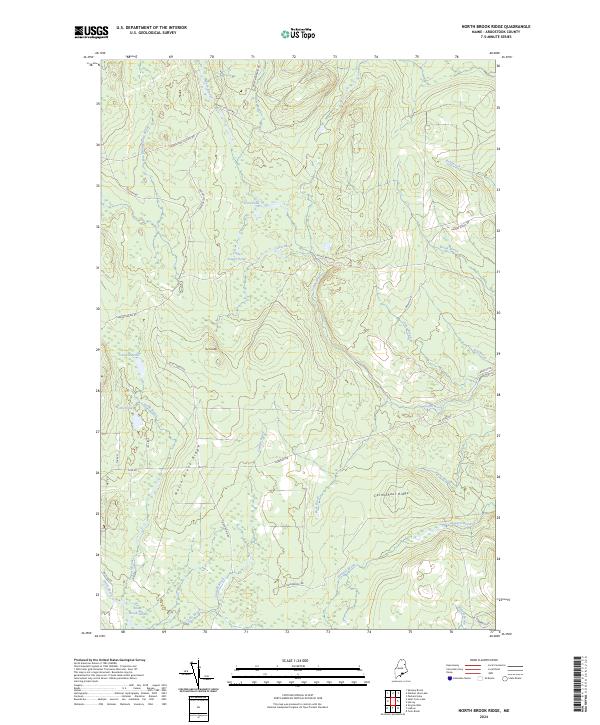 North Brook Ridge 2024 topographic map thumbnail