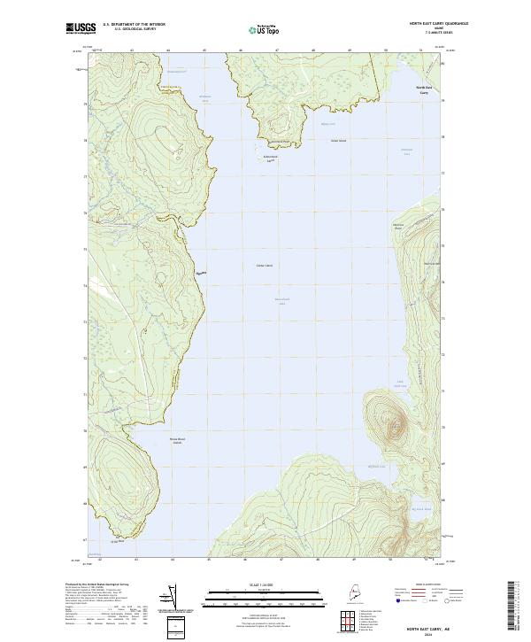North East Carry topographic map thumbnail