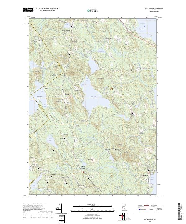 North Sebago topographic map thumbnail