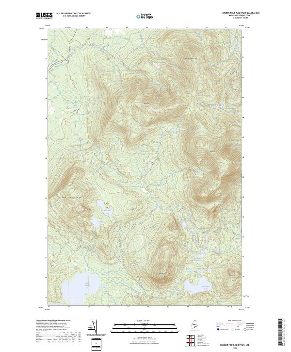 Number Four Mountain topographic map thumbnail