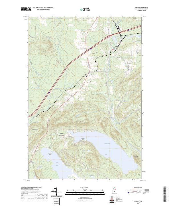 Oakfield topographic map thumbnail