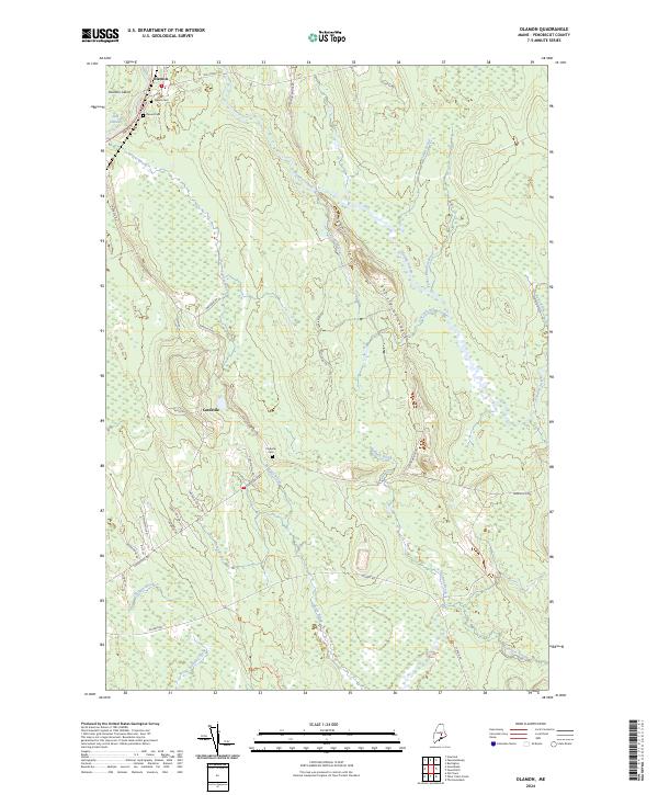 Olamon topographic map thumbnail
