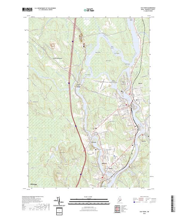 Old Town topographic map thumbnail