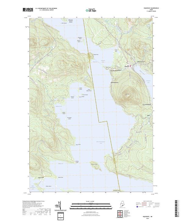Oquossoc topographic map thumbnail