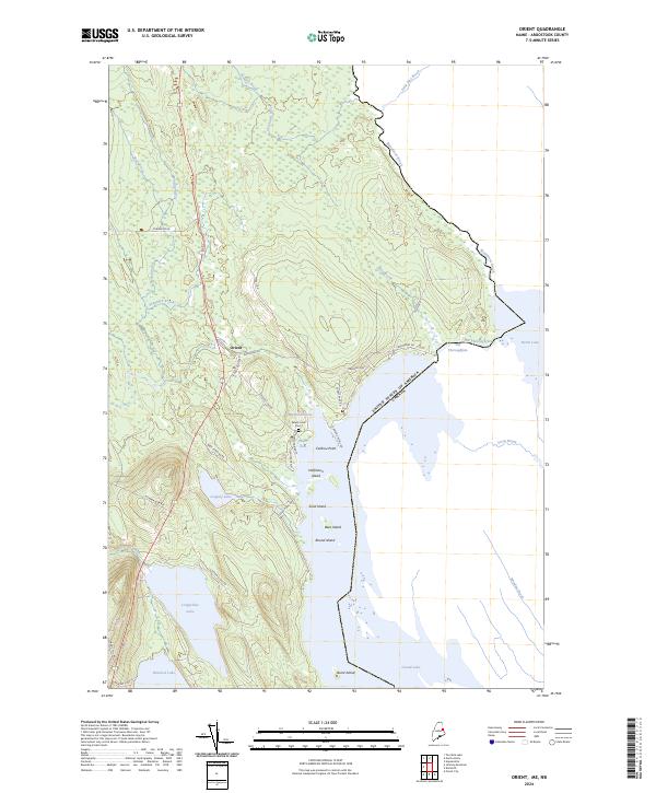Orient topographic map thumbnail