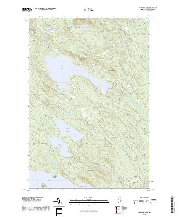 Oxbrook Lakes topographic map thumbnail