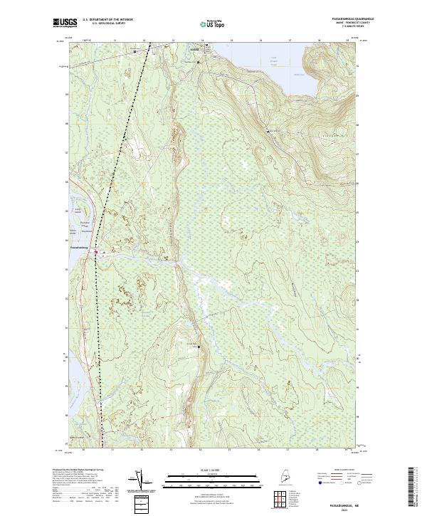 Passadumkeag topographic map thumbnail