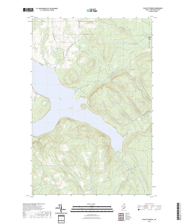 Paulette Brook topographic map thumbnail