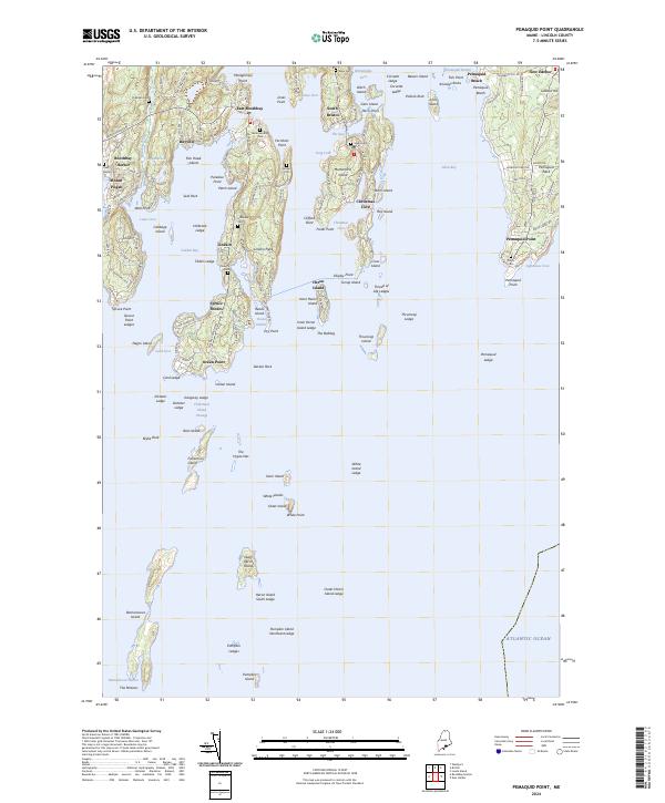 Pemaquid Point topographic map thumbnail