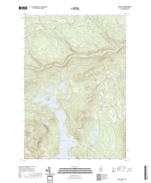 Pierce Pond topographic map thumbnail