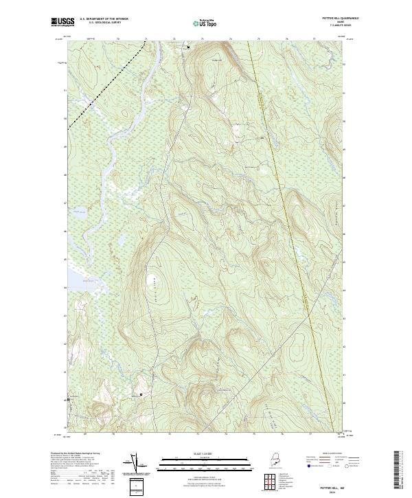 Potter Hill topographic map thumbnail