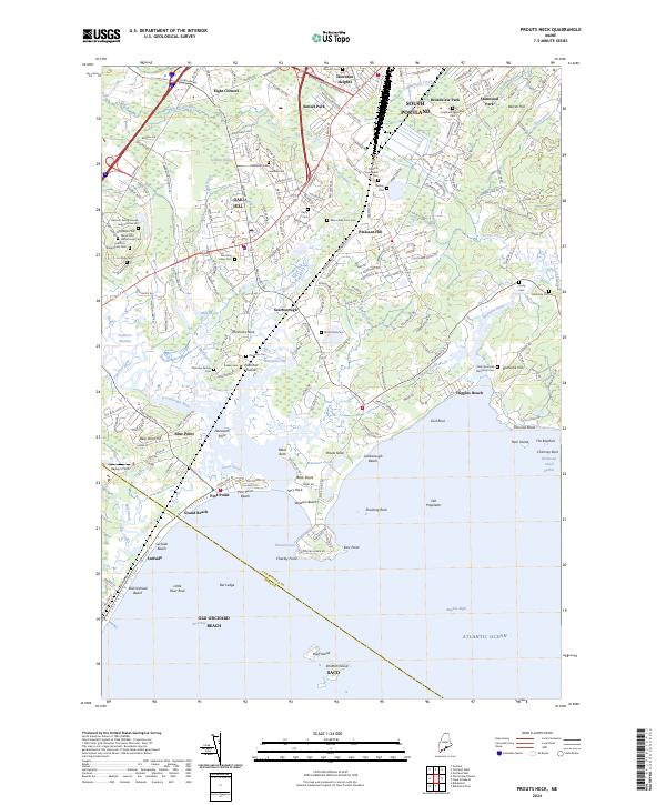 Prouts Neck 2024 topographic map thumbnail