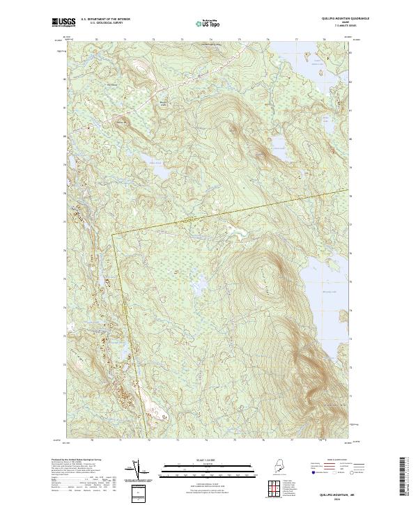 Quillpig Mountain topographic map thumbnail