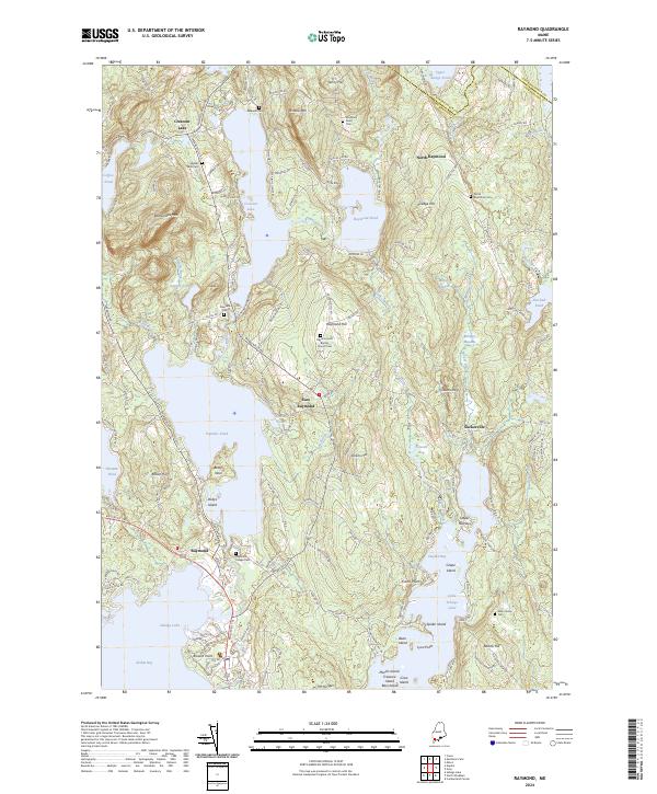 Raymond topographic map thumbnail