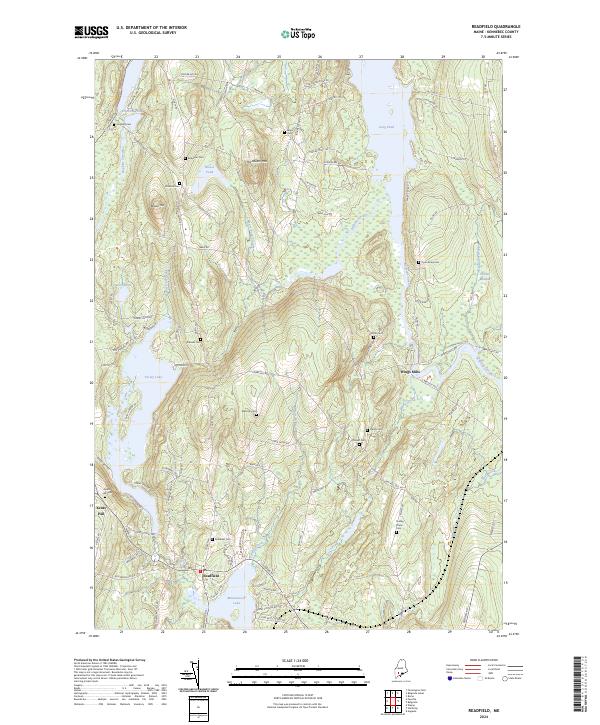 Readfield topographic map thumbnail