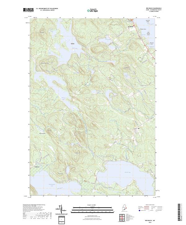 Red Beach topographic map thumbnail
