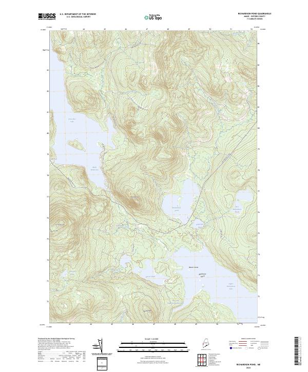 Richardson Pond topographic map thumbnail