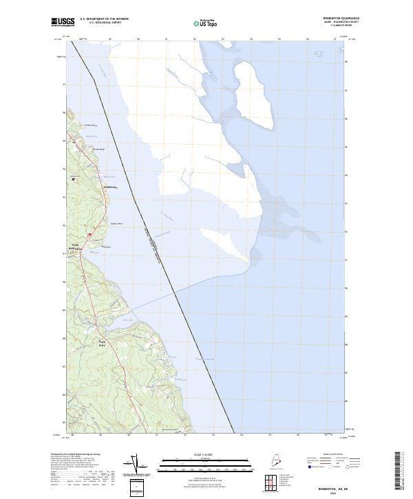 Robbinston topographic map thumbnail