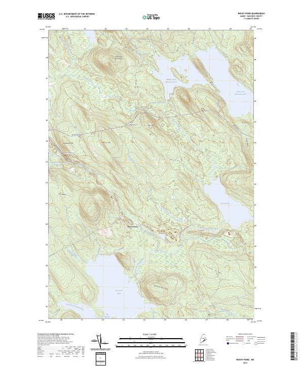 Rocky Pond topographic map thumbnail
