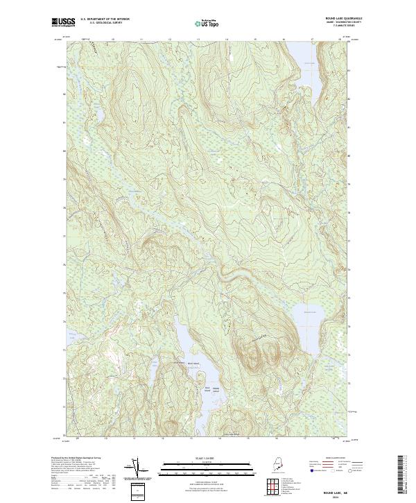 Round Lake topographic map thumbnail