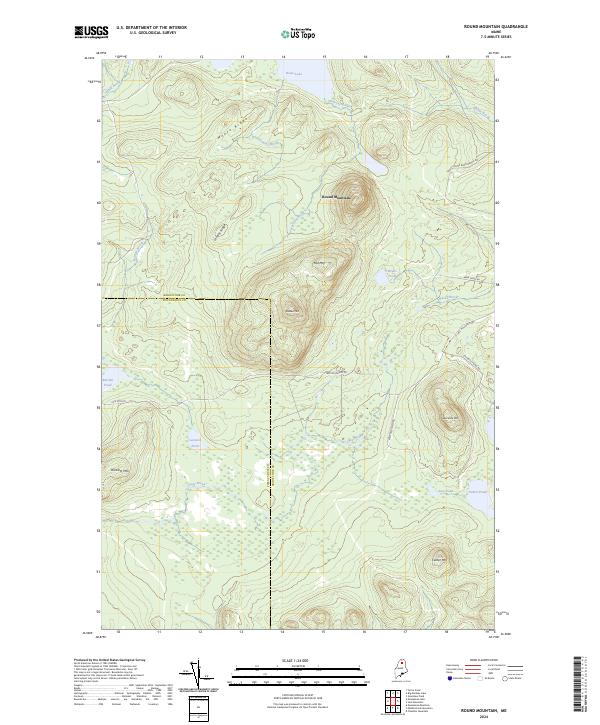 Round Mountain 2024 topographic map thumbnail