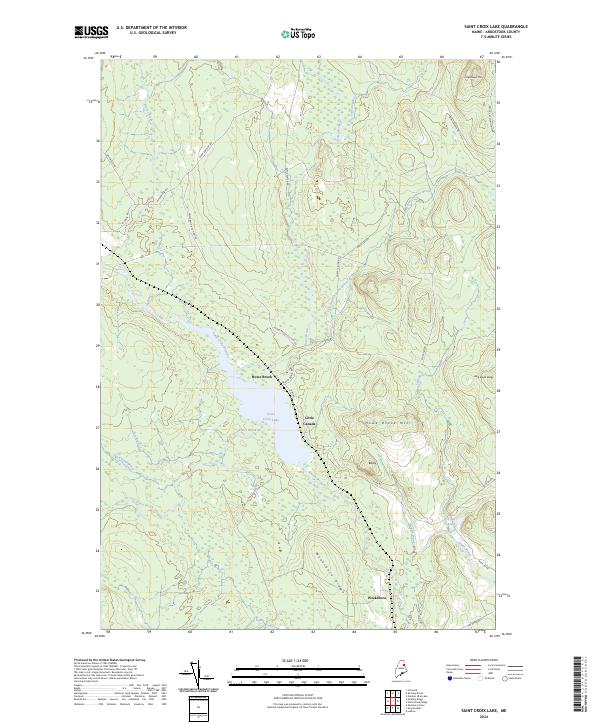 Saint Croix Lake topographic map thumbnail