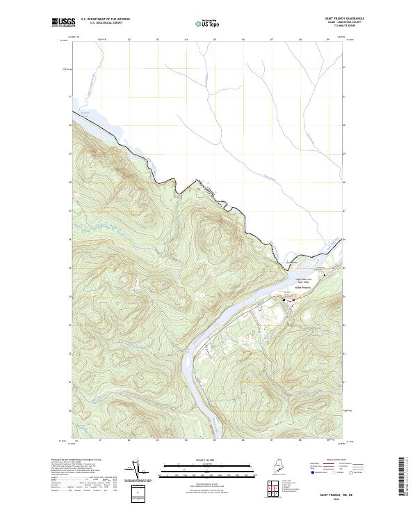 Saint Francis 2024 topographic map thumbnail