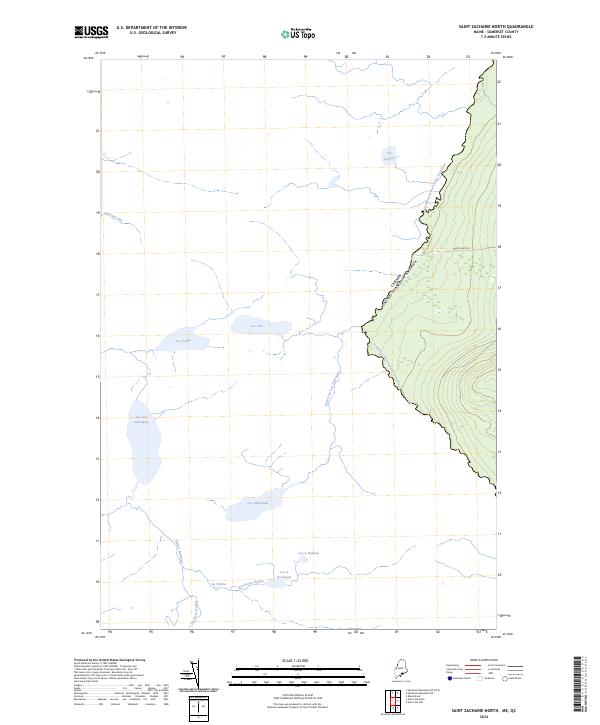 Saint Zacharie North topographic map thumbnail