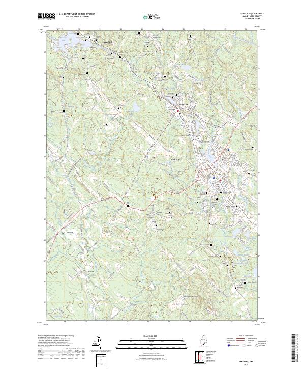 Sanford topographic map thumbnail