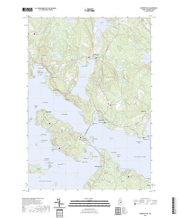 Sargentville 2024 topographic map thumbnail