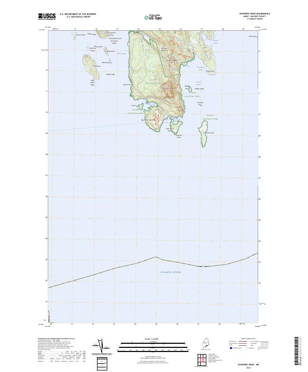 Schoodic Head topographic map thumbnail