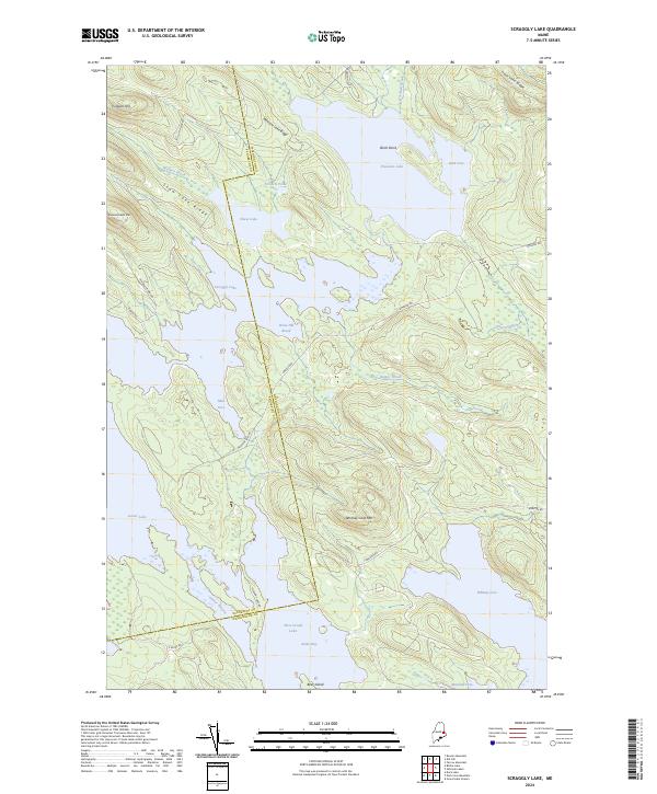 Scraggly Lake 2024 topographic map thumbnail