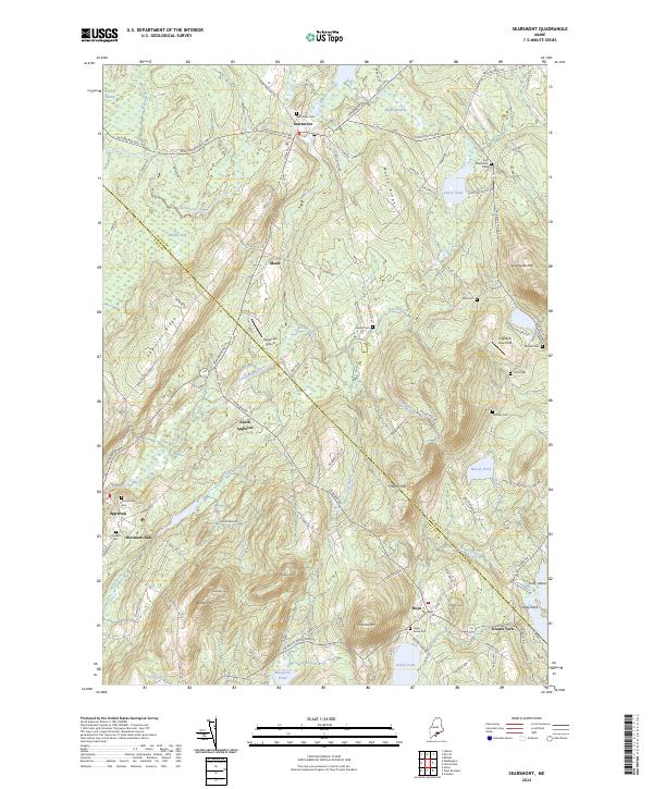 Searsmont topographic map thumbnail