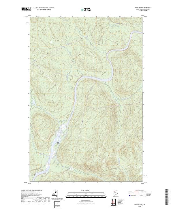 Seven Islands topographic map thumbnail