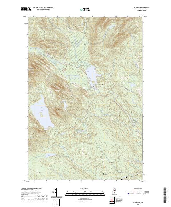 Silver Lake topographic map thumbnail